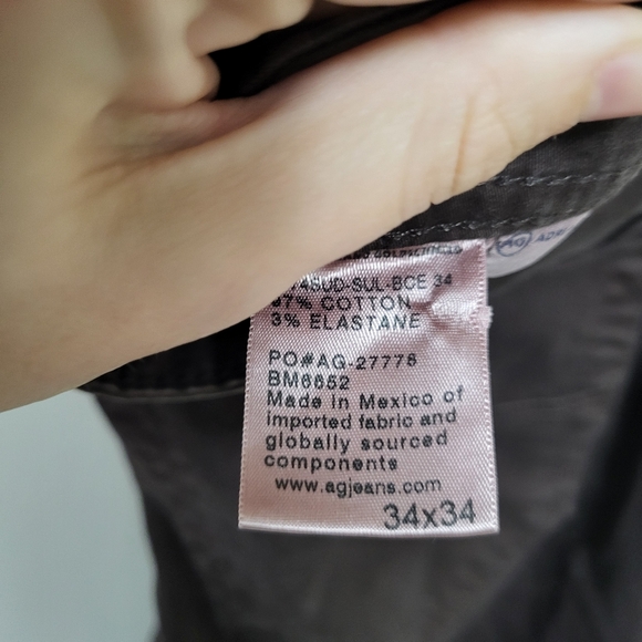 Adriano Goldschmied Graduate Tailored Leg Brown Denim Pants 34x34 - Picture 8 of 9